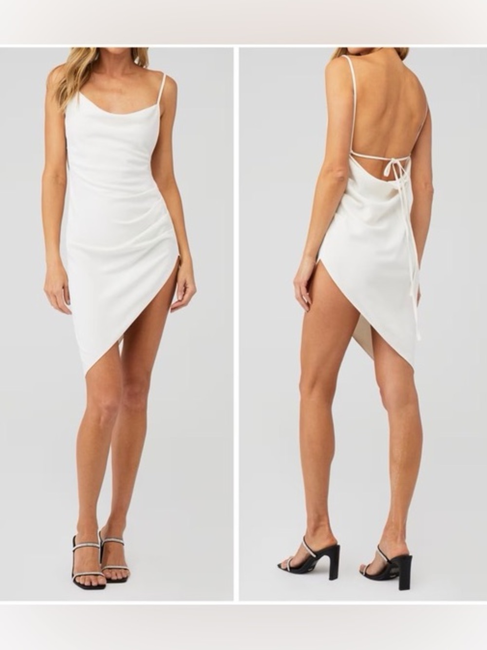 (New) Amanda Uprichard Janet Mini Backless Dress
